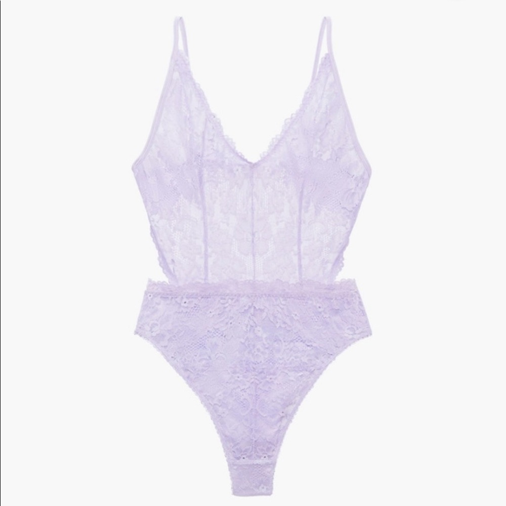 FLORAL LACE TEDDY